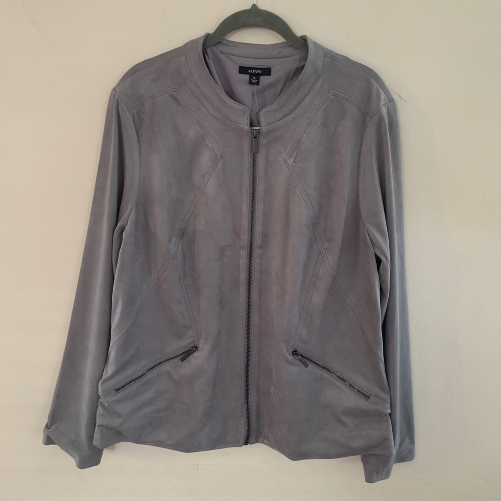 Alfani faux suede jacket